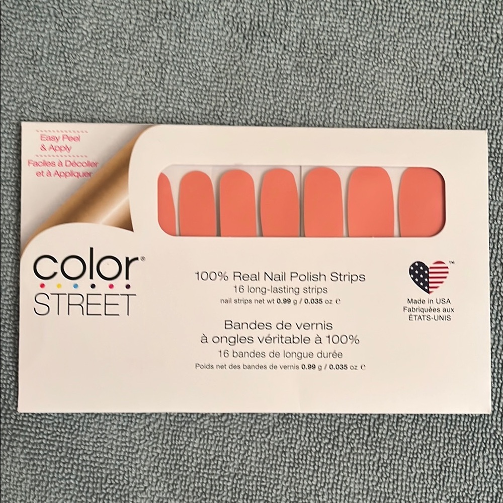 Color Street Coral Press-On Nail Strips